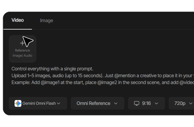 Choose generate, edit or transform workflow