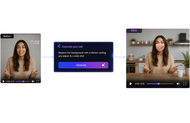 Edit video with natural language