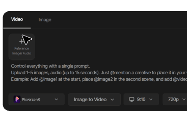 Write a camera-directed prompt for PixVerse V6
